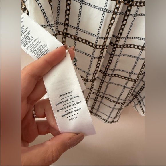 7 for all Mankind button down luxury chain blouse size small - Picture 6 of 7